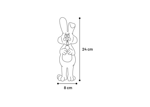 Flamingo lateksist koera mänguasi jänes 24cm