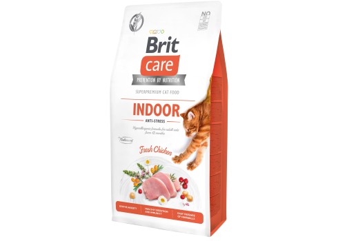 Brit Care Cat Grain-Free Indoor Anti-Stress kassitoit 7 kg