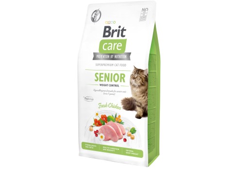 Brit Care Cat Grain-Free Senior Weight Control kassitoit 7 kg