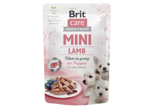 Brit Care Mini pouch Lamb fillets in gravy einekotike kutsikatele 85g