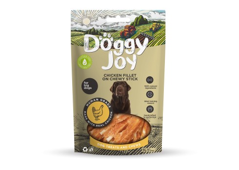 Doggy Joy chicken fillet on chewy stick närimismaiused koerale 90g