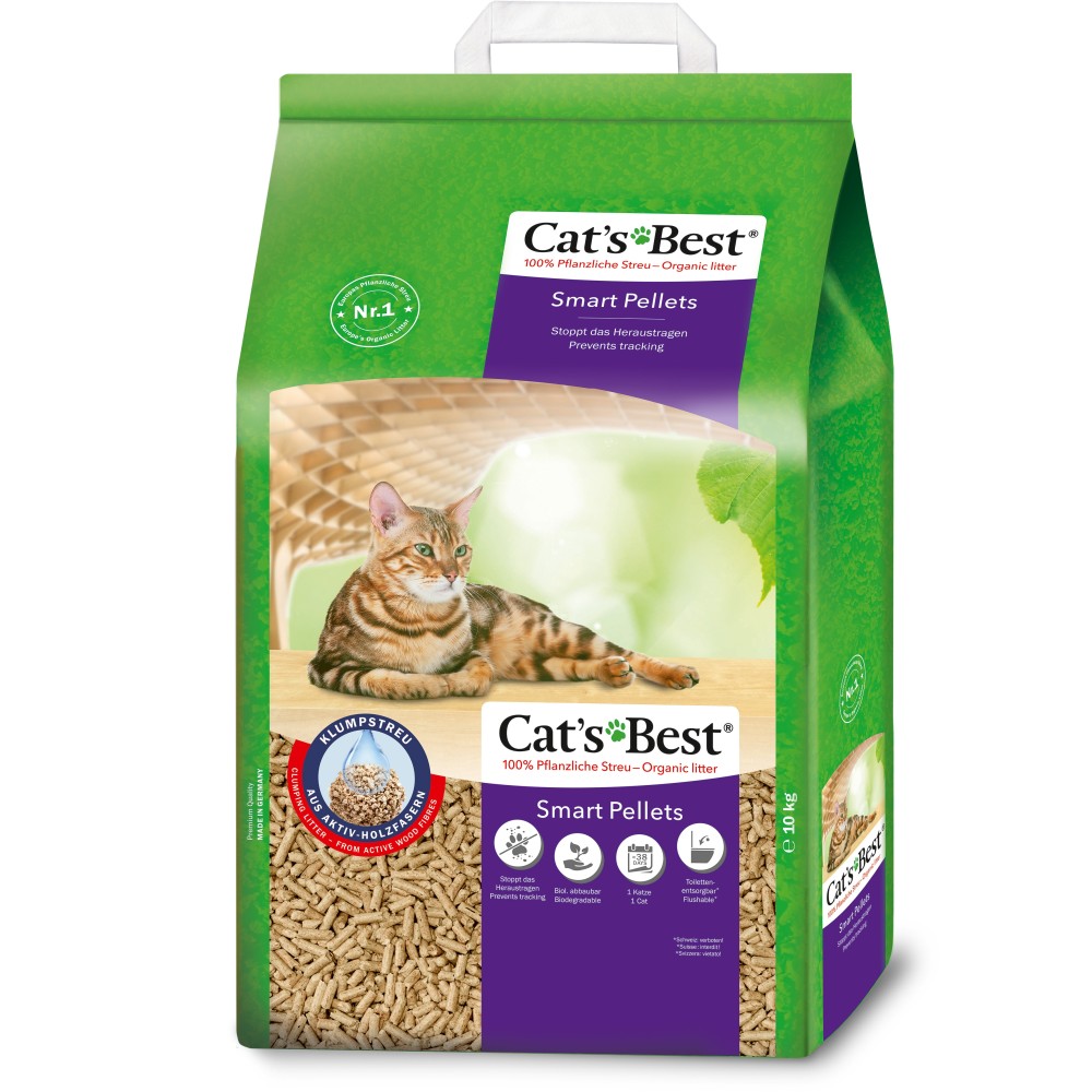 Cat's Best Smart paakuvad puidugraanulid 20L 10kg