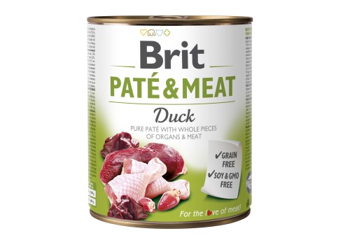 Brit Care Duck Paté & Meat konserv koertele 800g