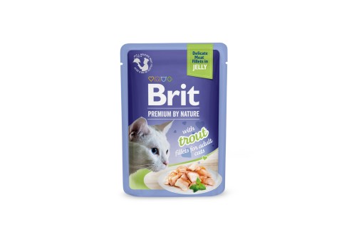 Brit Premium Delicate Trout Fillets in Jelly märgtoit kassidele 85g