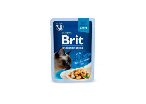 Brit Premium Cat Delicate Chicken Fillets in Gravy märgtoit kassidele 85g