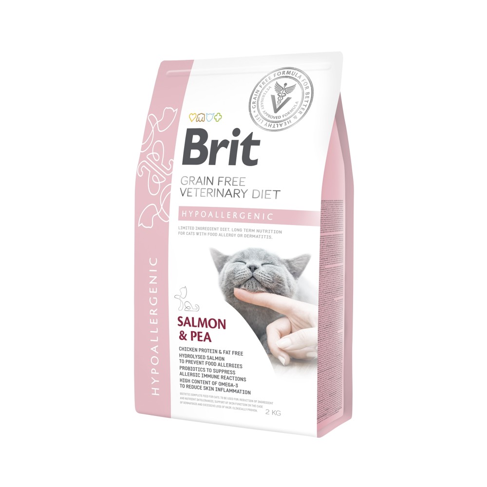 Brit Veterinary Diet Hypoallergenic erisööt kassidele 2kg Brit Veterinary Diet Hypoallergenic erisööt kassidele 2kg