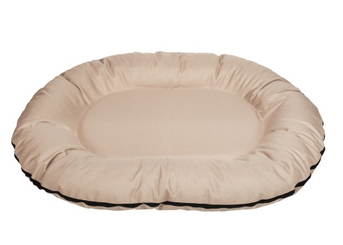 Cazo Oval Bed beež pesa koertele 105x140x17cm
