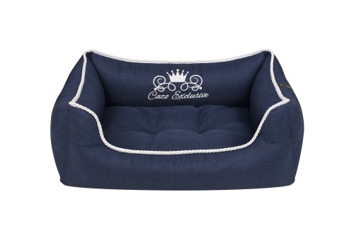 Cazo Soft Bed Royal Line Navy pesa koertele 75x60cm