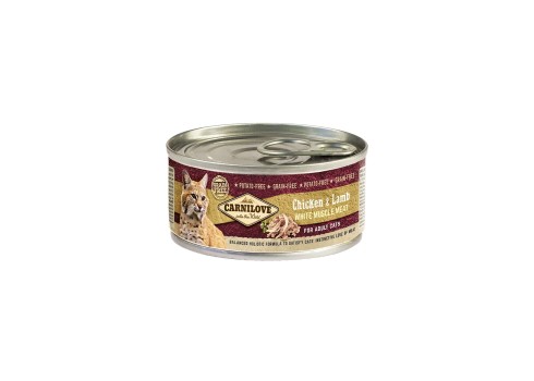 Carnilove Cat Chicken & Lamb konserv kassidele 100g