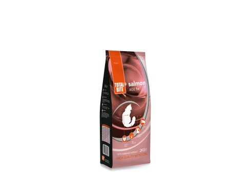 Total Bite kassitoit lõhega 2kg