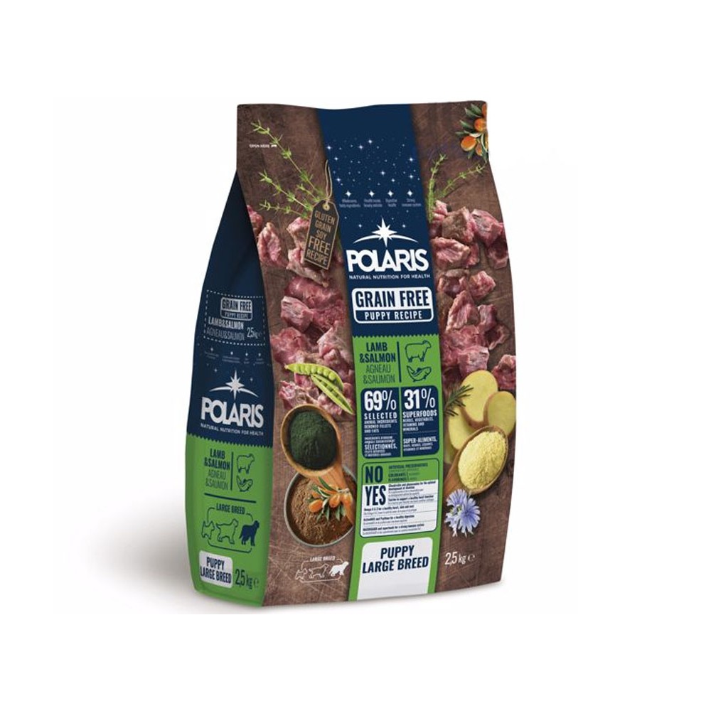 Polaris grainfree puppy large Lamb & Salmon 2,5kg