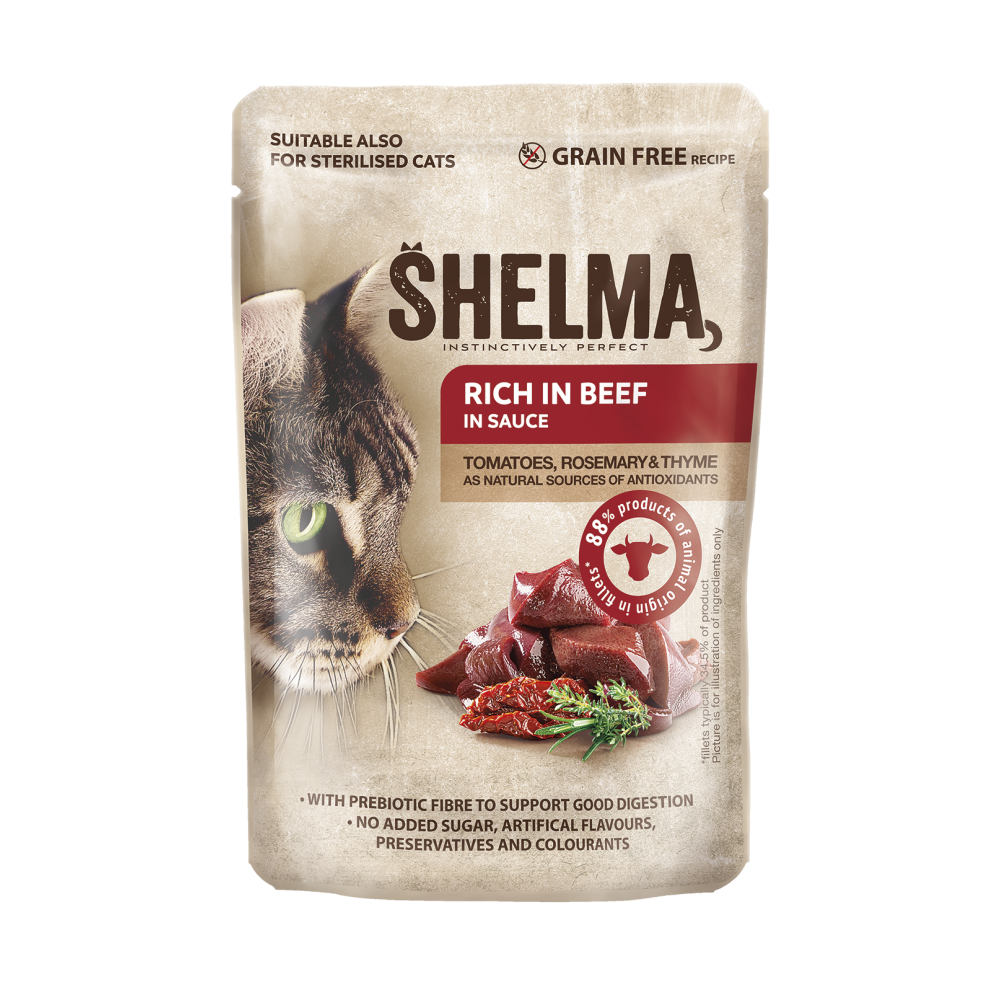 Shelma kassieine veisefileed tomati ja ürtidega kastmes  28x85g