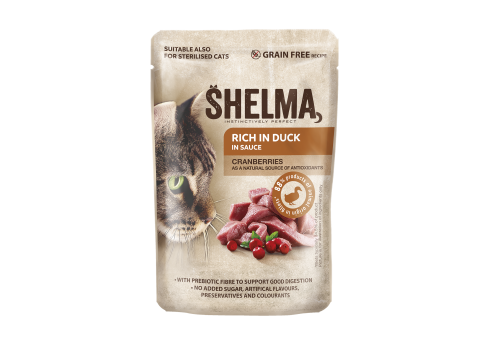 Shelma kassieine pardifileed jõhvikatega kastmes 28x85g