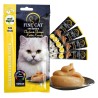 FINE CAT Exclusive KANA JA KREVETI Kreemjas suupiste kassidele 4x15g