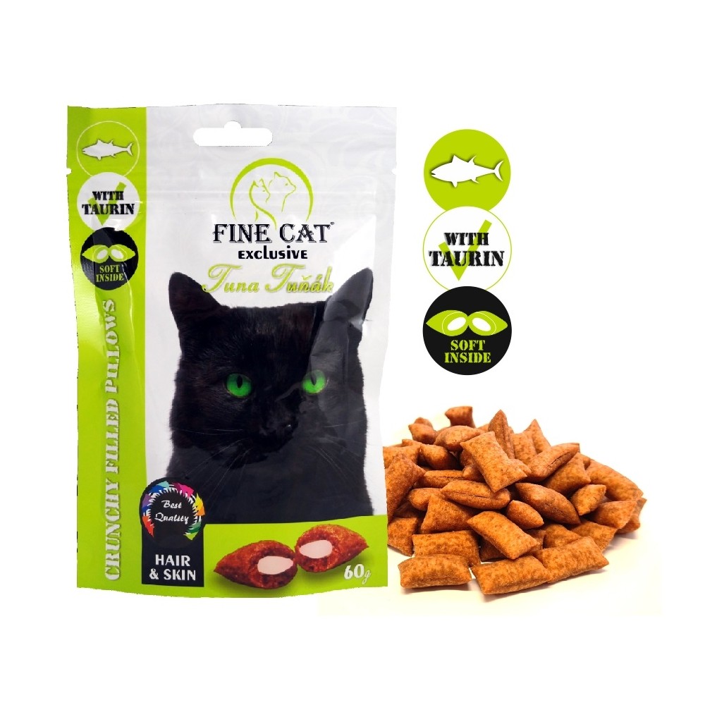 FINE CAT HAIR&SKIN tuunikala täidisega padjad kassidele  60g