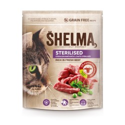 Shelma steril.kassidele värske loomalihaga, teraviljavaba 1,4kg