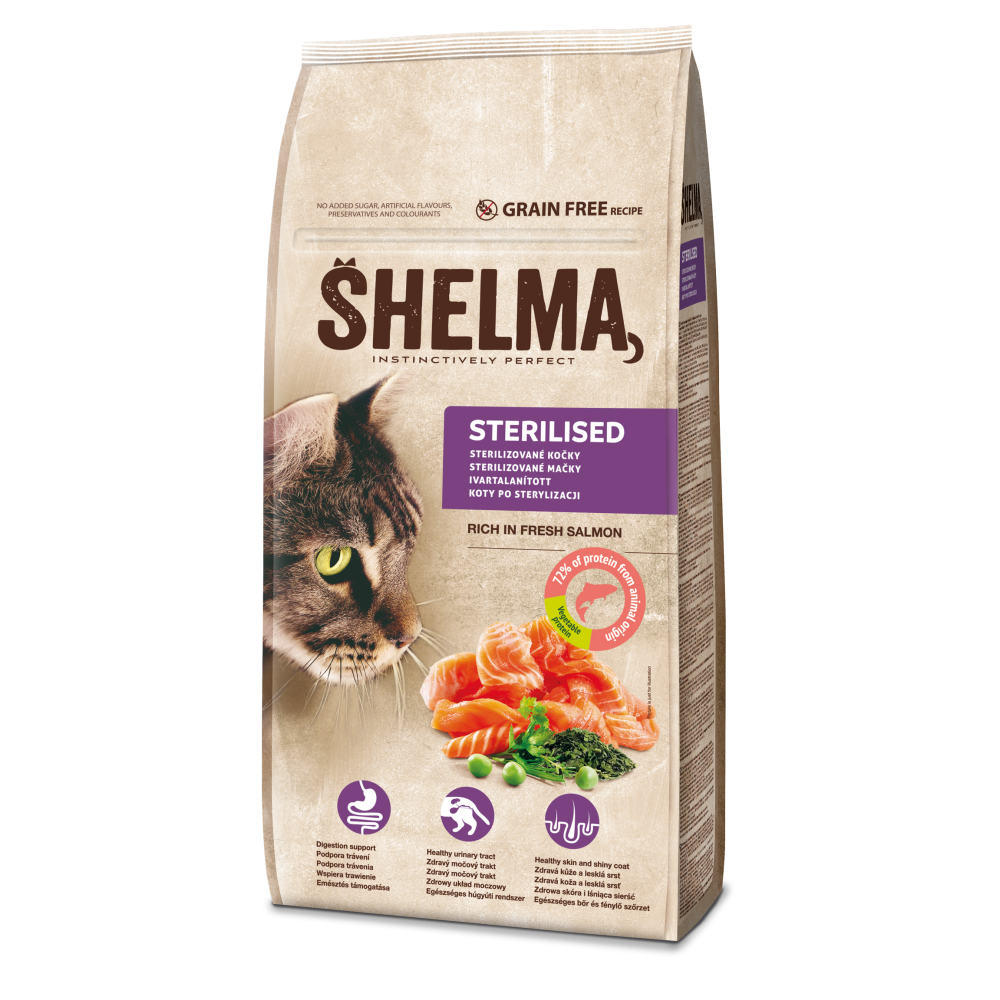 Shelma steril.kassidele värske lõhega, tervaviljavaba 8kg