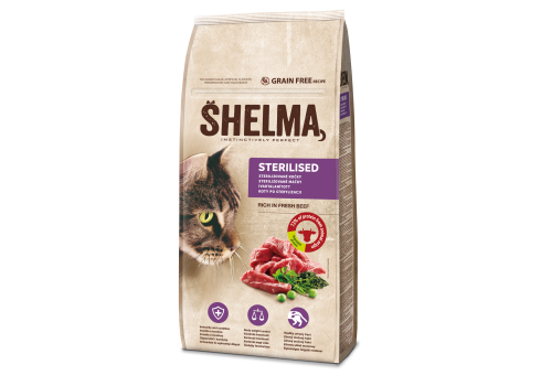 Shelma steril.kassidele värske loomalihaga, tervaviljavaba 8kg