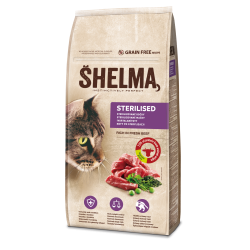 Shelma steril.kassidele värske loomalihaga, tervaviljavaba 8kg