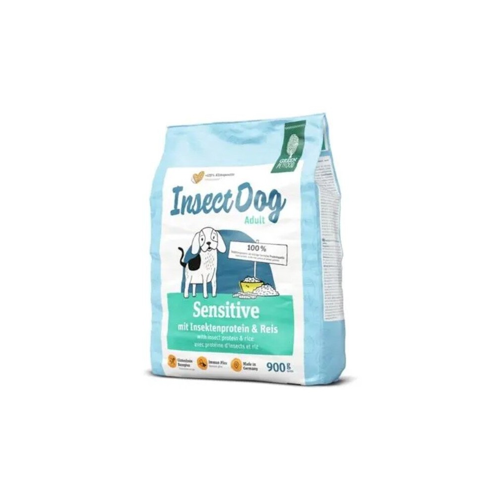 Green Dog sensitive putukavalgu-ja riisiga 900g