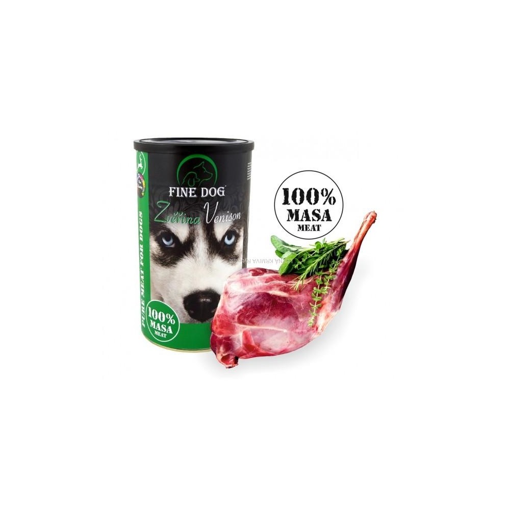 Fine Dog hirvekonserv koertele 100%liha 8x1200g