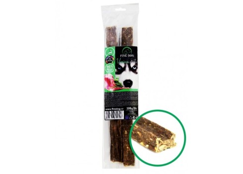 FINE DOG hirve pulgad  96% LIHA 100g - 2 pcs