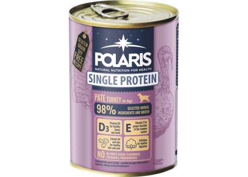 Polaris kalkuniga monoproteiin koerakonserv 6x400g