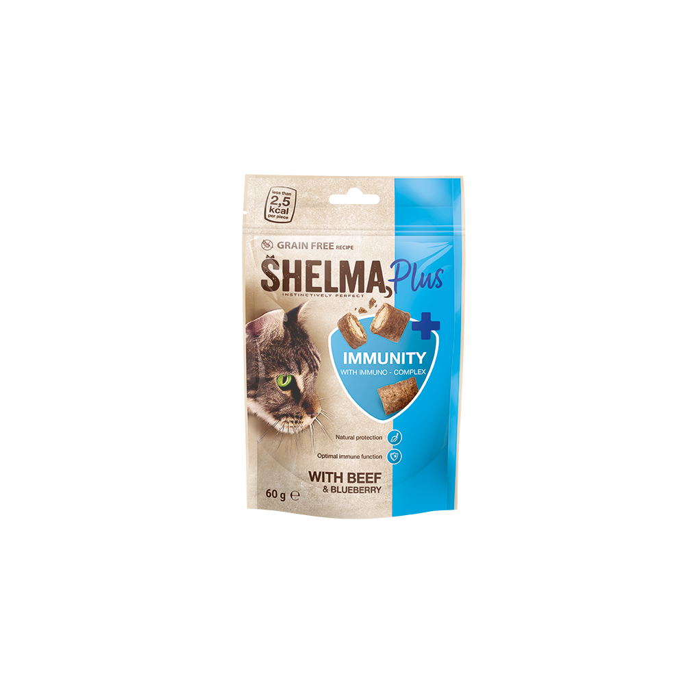 Shelma IMMUNITY  veise-ja mustika täidisega padjakesed 60g