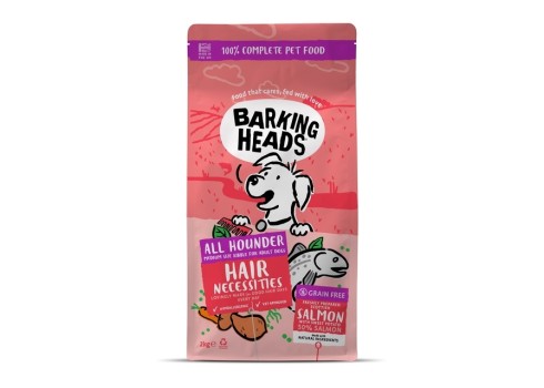 Barking Heads Hair Necessities koera kuivtoit lõhega, 2 kg
