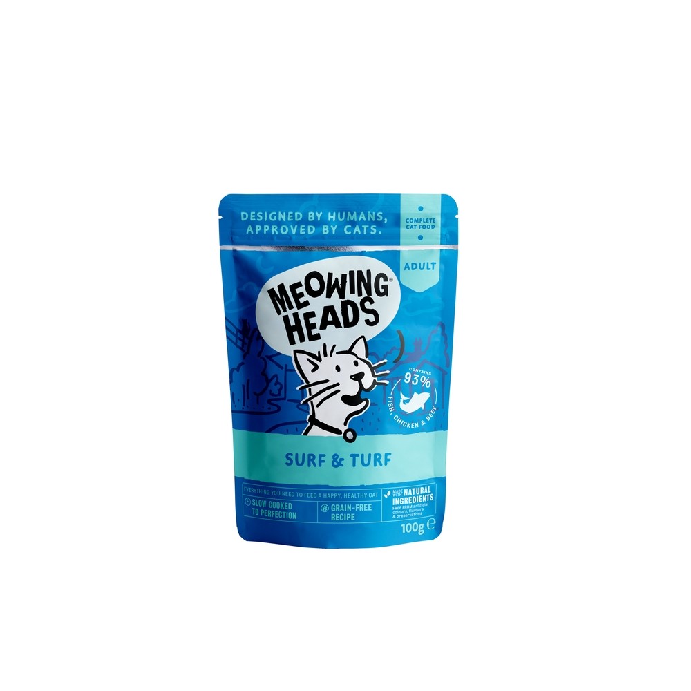Meowing Heads kassi einekotike Supurrr Surf & Turf 100 g