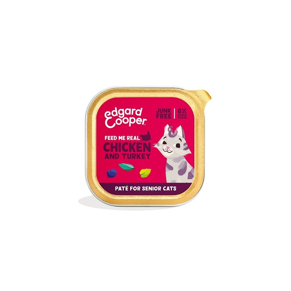 Edgard Cooper pasteet eakale kassile kalkuni ja kanaga 85 g Edgard Cooper pasteet eakale kassile kalkuni ja kanaga 85 g
