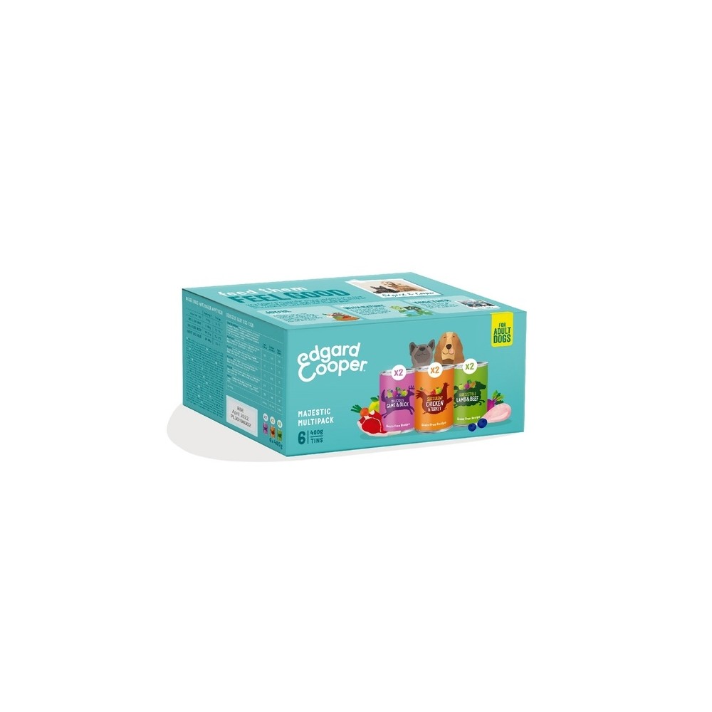 Edgard Cooper koera konservide multipakk, 6 x 400 g