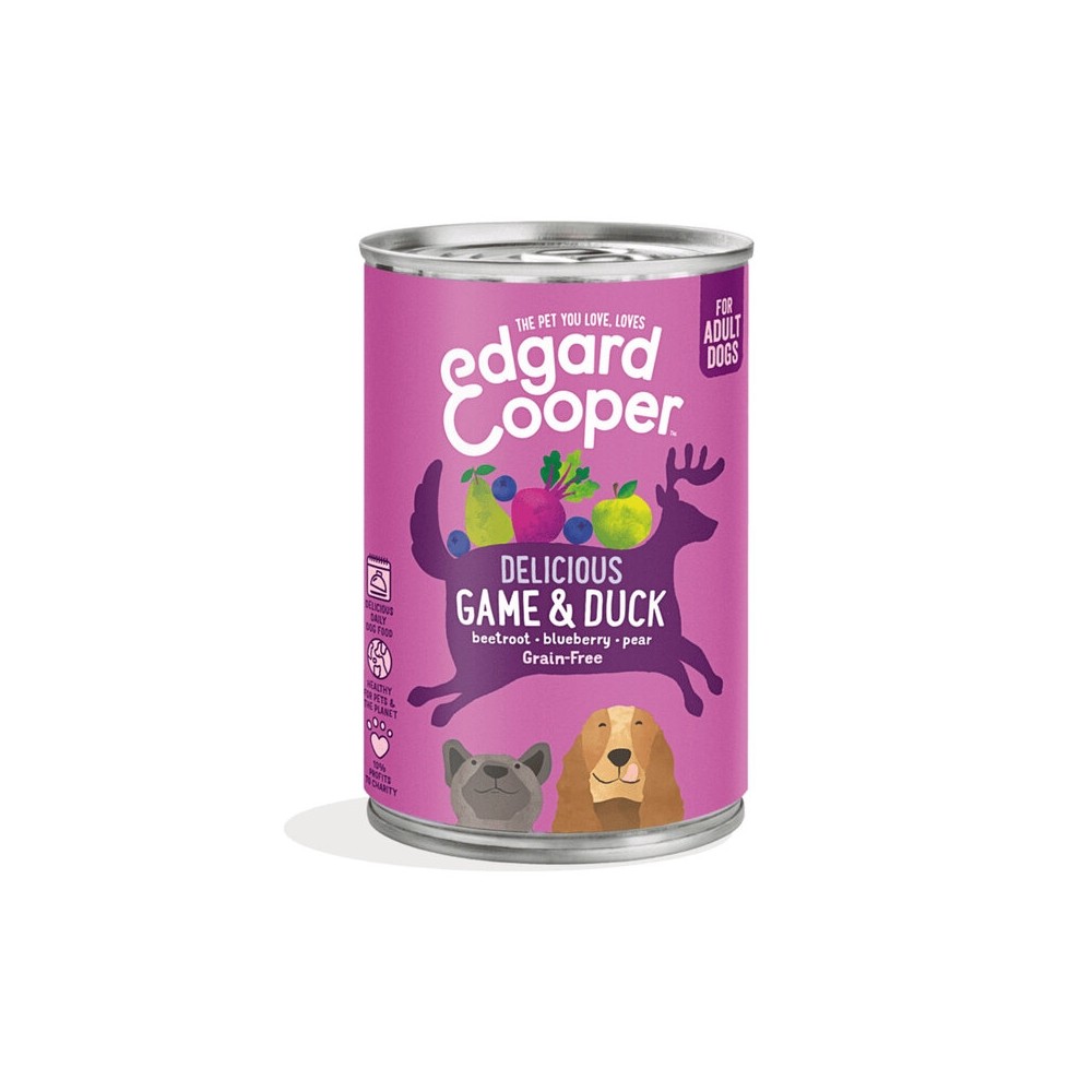 Edgard Cooper konserv koerale, uluki- ja pardilihaga 400 g
