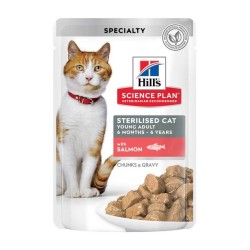 Hill's Science Plan Young Sterilized kassi einekotike lõhega 85g