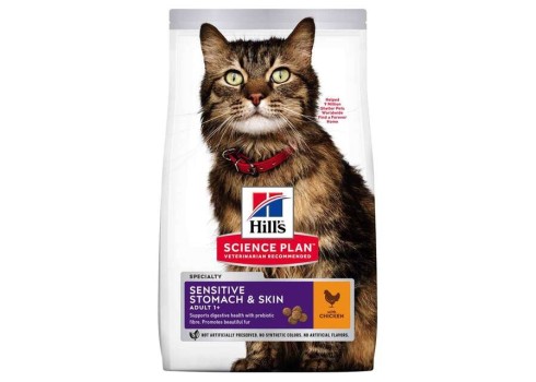 Hill's Science Plan Sensitive Stomach-Skin kassitoit kanalihaga 1,5kg