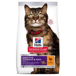 Hill's Science Plan Sensitive Stomach-Skin kassitoit kanalihaga 1,5kg