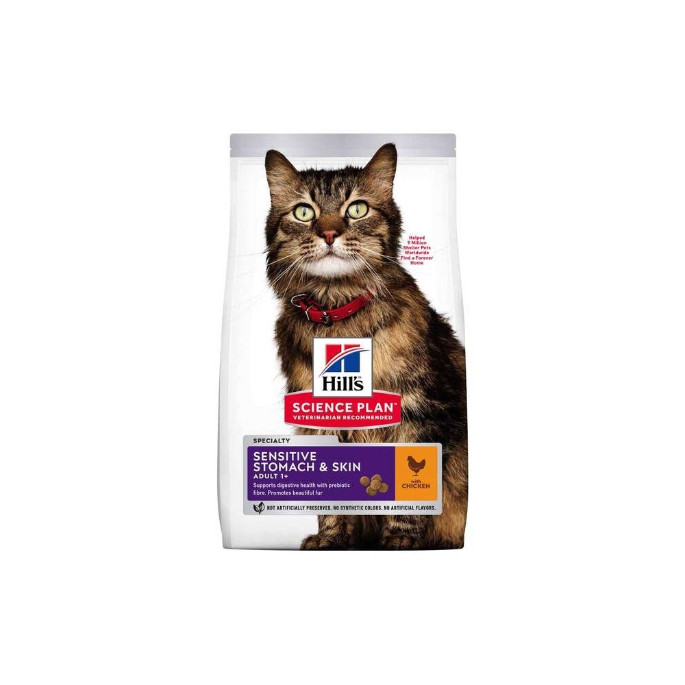 Hill's Science Plan Sensitive Stomach-Skin kassitoit kanalihaga 1,5kg Hill's Science Plan Sensitive Stomach-Skin kassitoit kanalihaga 1,5kg