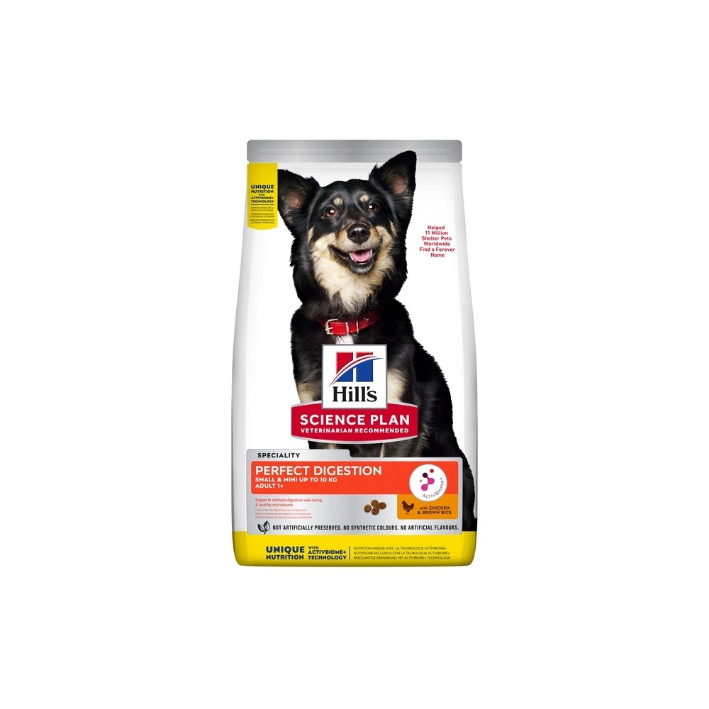 Hill's SP Perfect Digestion kuivtoit koerale Small & Mini kanaga 1,5kg Hill's SP Perfect Digestion kuivtoit koerale Small & Mini kanaga 1,5kg