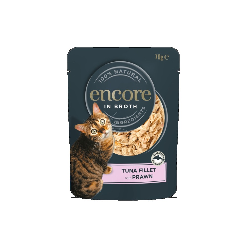 Encore einekotike kassidele tuunikala-krevett 70 g
