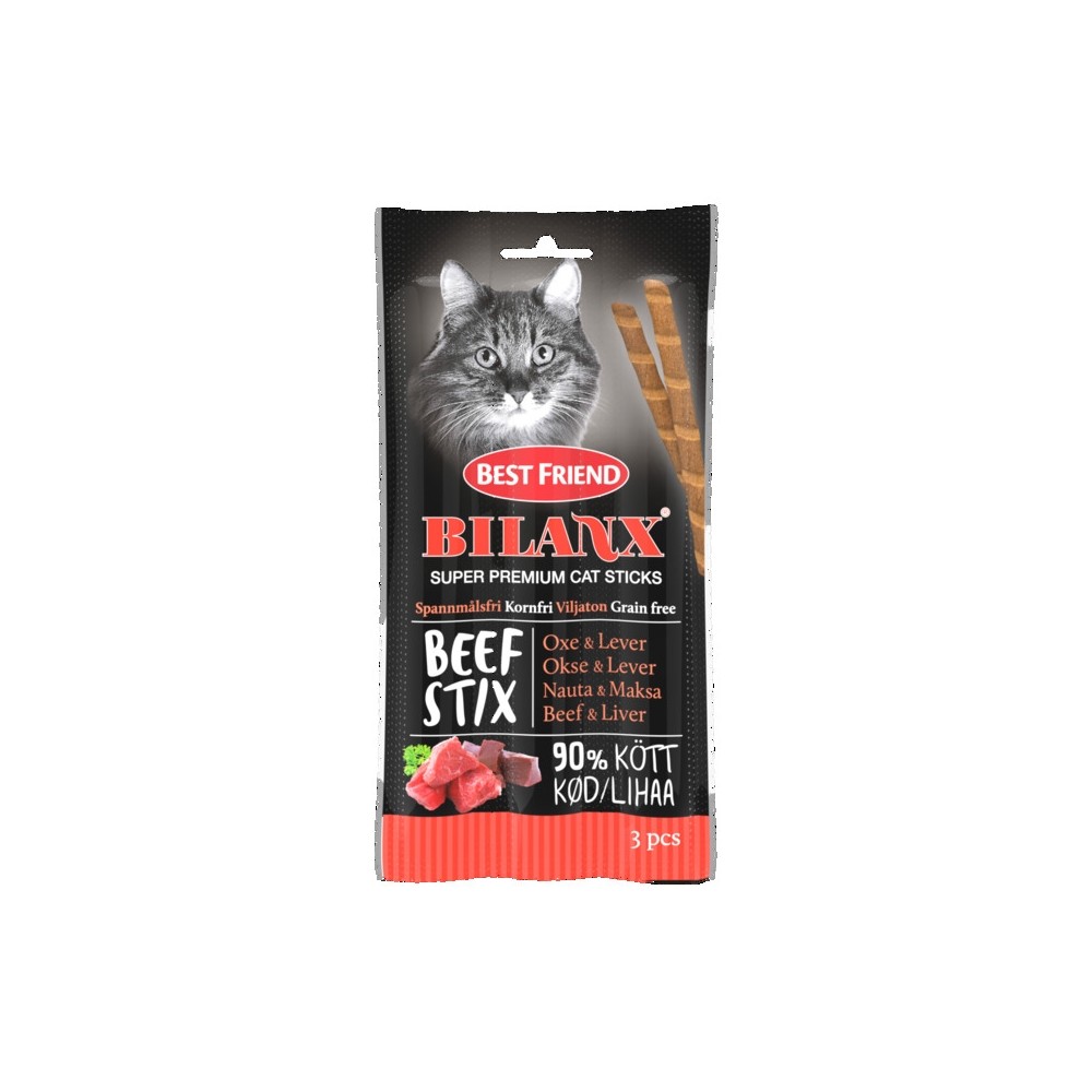 Best Friend Bilanx veisemaksapulgad kassidele 3 X 15 g
