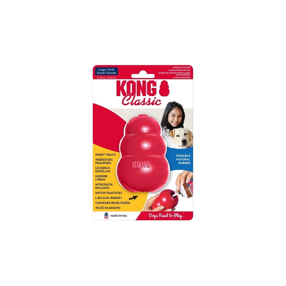 KONG Classic täidetav mänguasi, L, punane