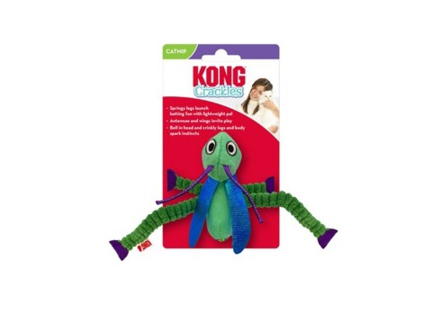 KONG Crackles Grasshopper kassi mänguasi