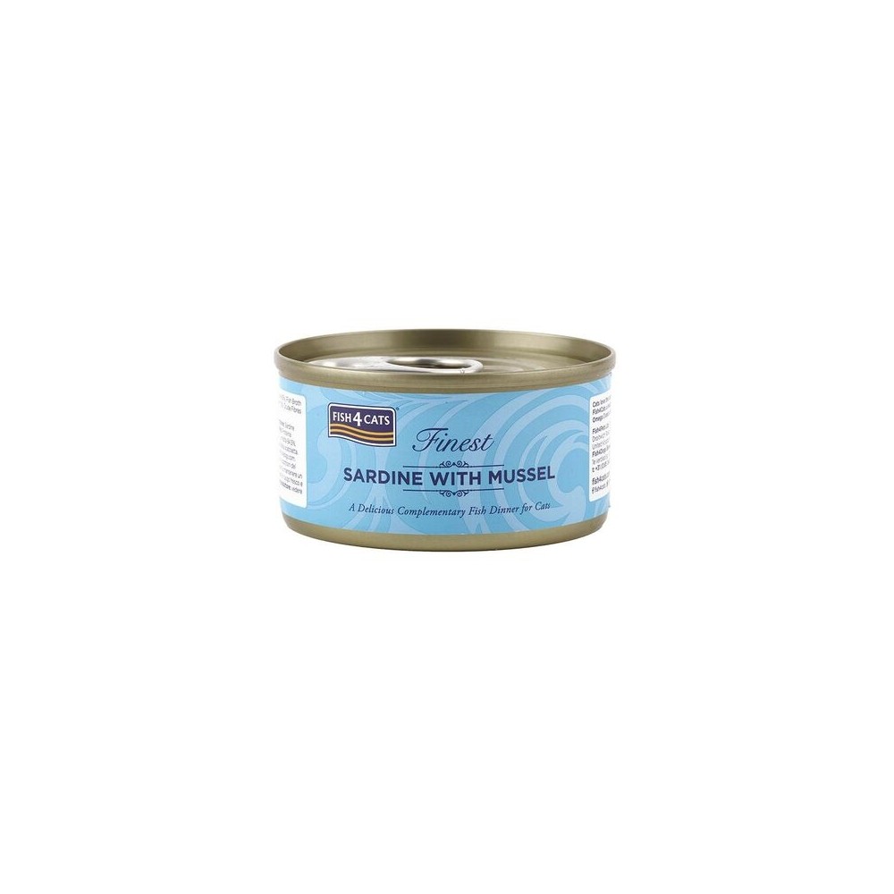 Fish4Cats konserv kassile, sardiinide ja molluskitega, 70 g