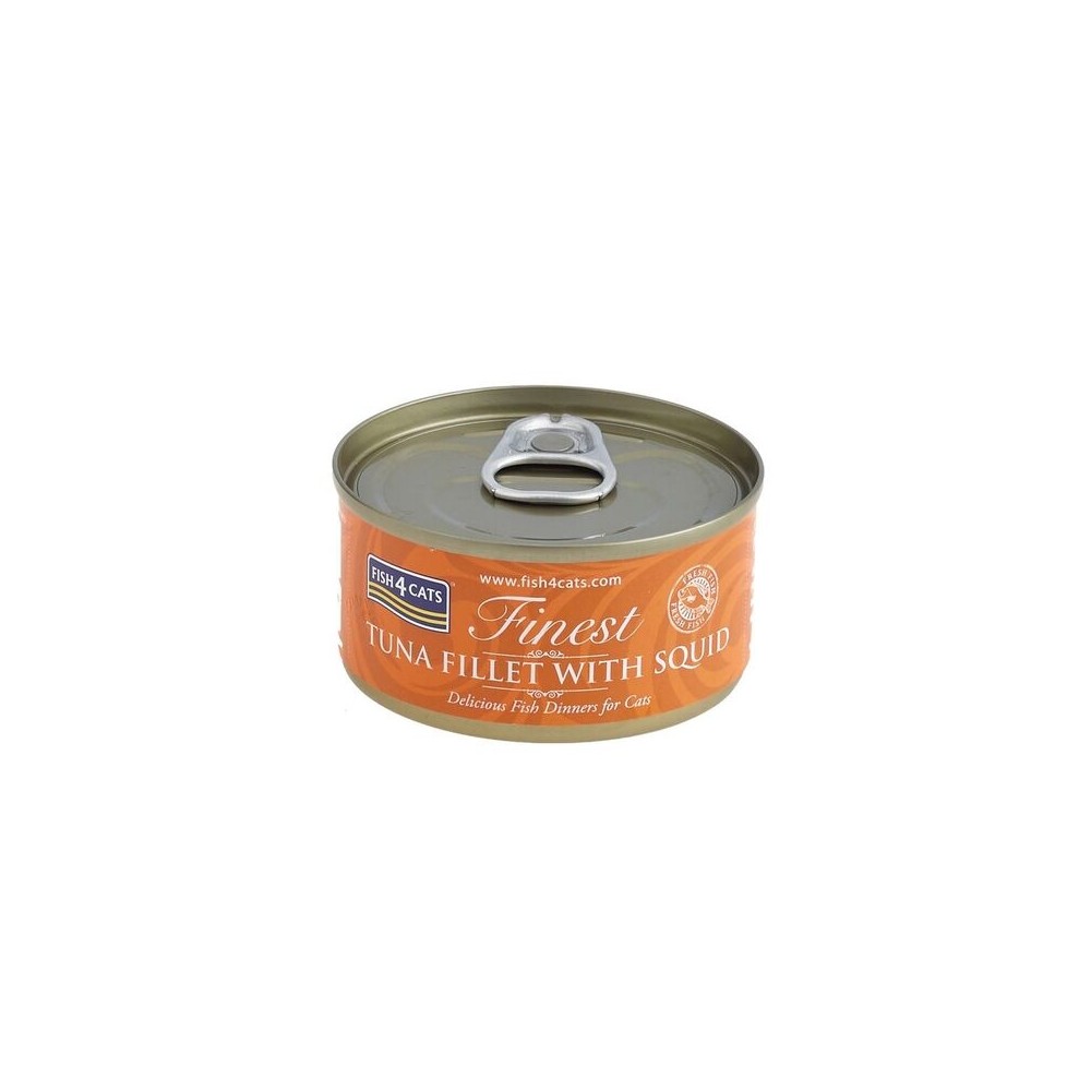 Fish4Cats konserv kassidele tuunikala ja kalmaariga 70 g