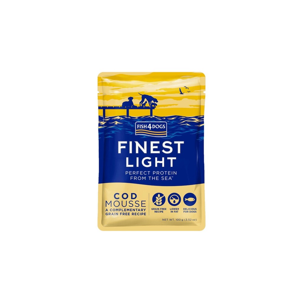 Fish4Dogs Finest Mousse einekotke koertele, tursaga 100 g