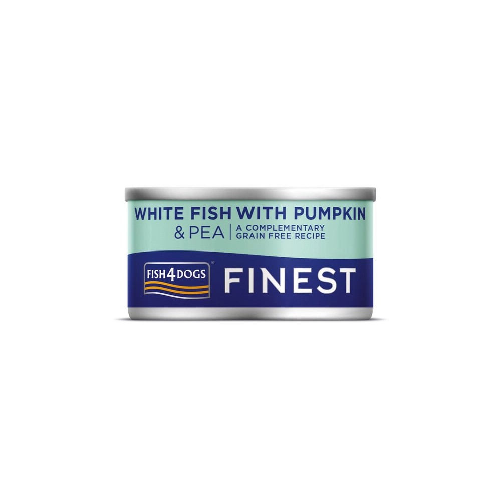 Fish4Dogs konserv koertele valge kala, kõrvitsa ja hernestega 85 g