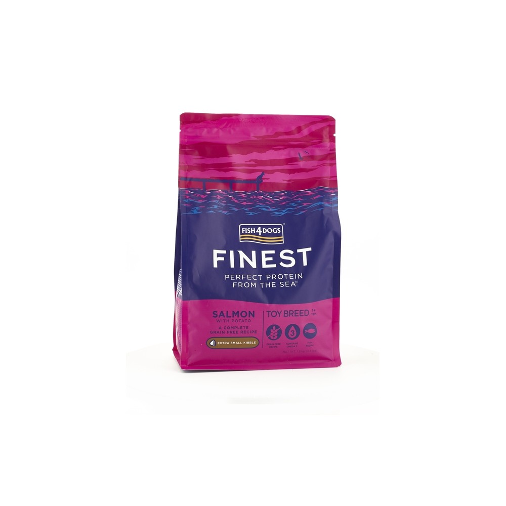 Fish4Dogs koera täissööt Finest extra-väike graanul lõhe-kartul 1,5kg