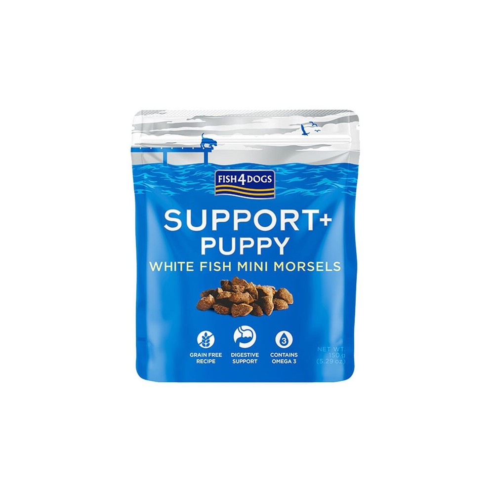 Fish4Dogs Morsels Digestion, maius kutsikale, valge kalaga 150 g