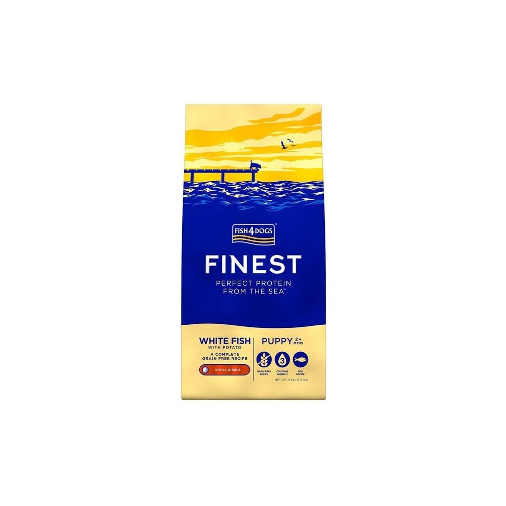Fish4Dogs Small kuivtoit kutsikatele valge ookeanikalaga 1,5 kg