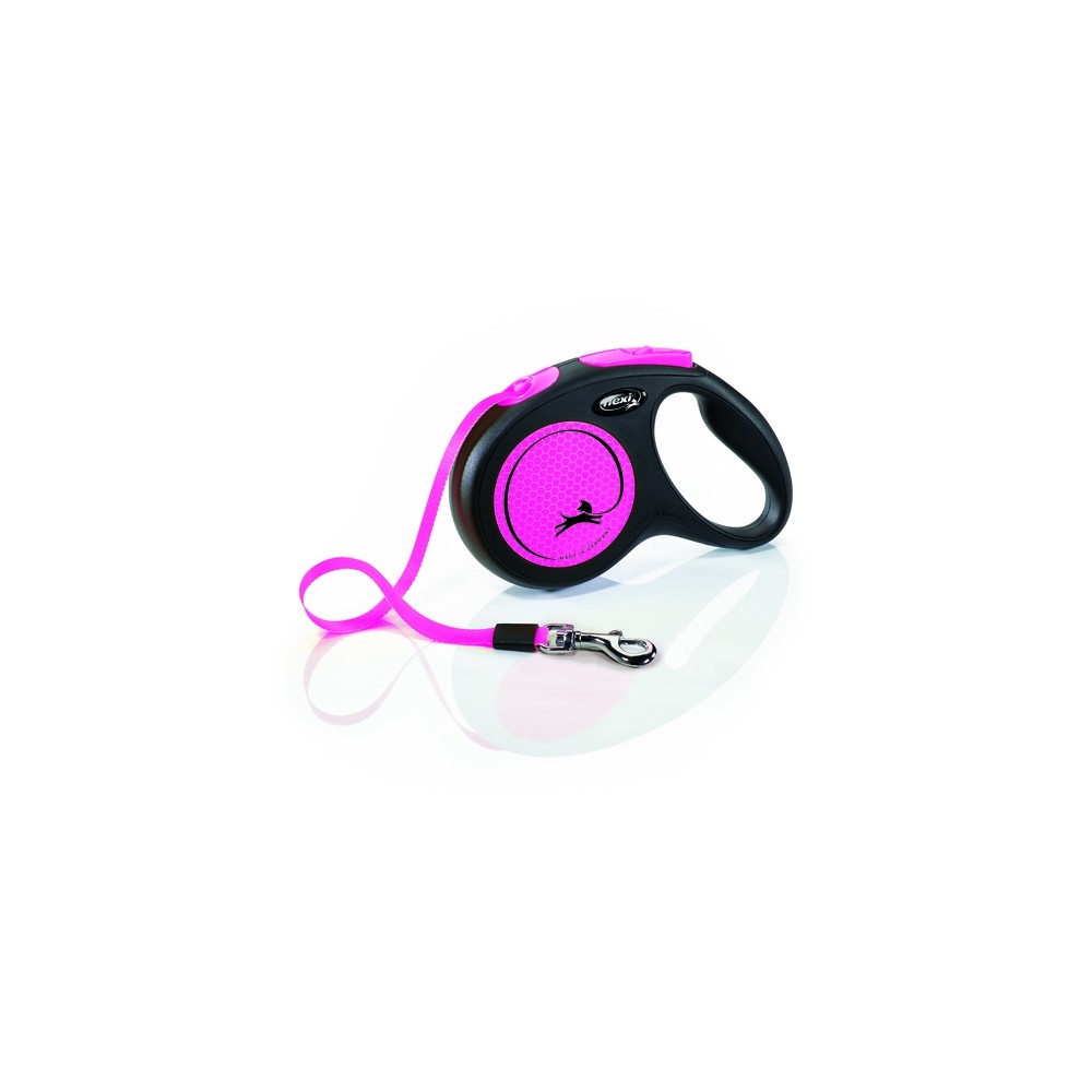 Flexi Neon lintrihm M 5 m, roosa